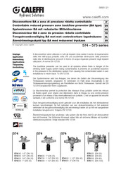 CALEFFI 574005 Handleiding