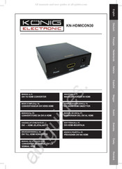 König Electronic KN-HDMICON30 Gebruiksaanwijzing