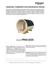 Lemeks Palmako FR42-2225 Montage-, Installatie- En Bedieningshandleiding