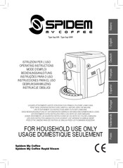 Spidem My Coffee Rapid Steam Gebruiksaanwijzing