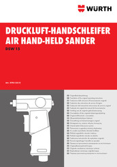 Würth DSW 15 Vertaling Van De Originele Gebruiksaanwijzing