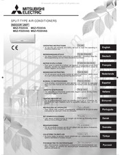 Mitsubishi Electric MSZ-FD25VAS Bedieningsinstructies