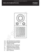 Scansonic P2500 Gebruikershandleiding