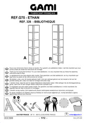 Gautier Gami ETHAN G75-326 Montage-Instructies