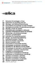 ELICA Tamaya PB WH A/90 Montagevoorschrift En Gebruiksaanwijzing