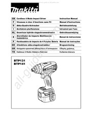 Makita BTP131 Gebruiksaanwijzing