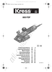 KRESS 800 FDF Gebruiksaanwijzing