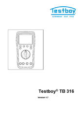 Testboy TB 316 Bedieningshandleiding