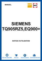 Siemens TQ907 Z Series Gebruikershandleiding