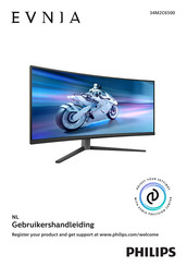 Philips EVNIA 34M2C6500 Gebruikershandleiding