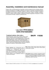 Palmako FR19-2626-3119256 Handleiding Voor Installatie, Bediening En Onderhoud