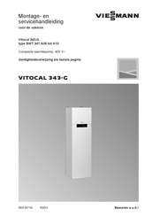 Viessmann VITOCAL 343-G BWT 341.A10 Montage- En Servicehandleiding