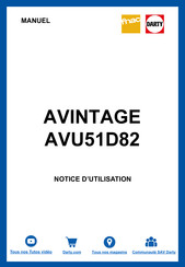Avintage AVU51D82 Handleiding