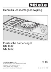 Miele CS 1322 Gebruiks- En Montage-Aanwijzing