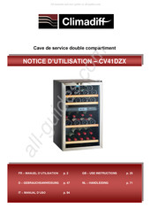 Climadiff CV41DZX Handleiding