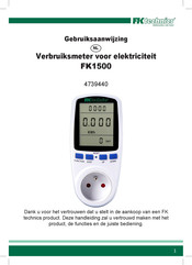 FK technics FK1500 Gebruiksaanwijzing