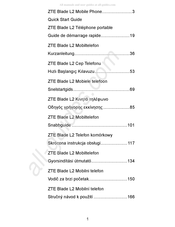 ZTE Blade L2 Snelstartgids