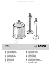 Bosch MFQ4 Series Gebruiksaanwijzing
