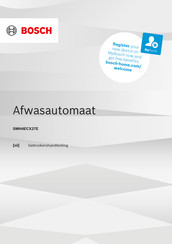 Bosch SMH4ECX27E Gebruikershandleiding