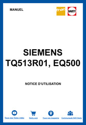 Siemens EQ500 integral connect TQ51 Series Gebruikershandleiding