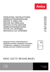 Amica BK3165.8Ki Gebruiksaanwijzing