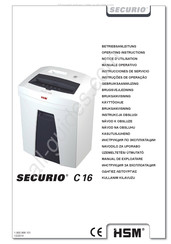 HSM SECURIO C 16 Gebruiksaanwijzing