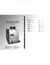 Melitta CaffeO #66 Gebruiksaanwijzing
