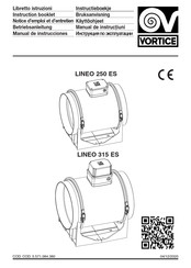Vortice LINEO 315 ES Instructieboekje