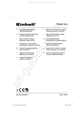 EINHELL 42.572.11 Originele Handleiding
