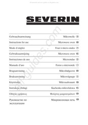SEVERIN MW 7816 Gebruiksaanwijzing