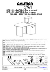 Gautier Office 605 Montage-Instructies