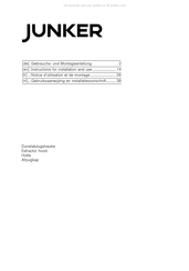 Junker JD99GW52 Gebruiksaanwijzing En Installatievoorschrift