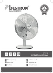 Bestron SUMMER BREEZE DFT35R Handleiding