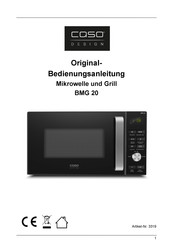 CASO DESIGN BMG 20 Handleiding