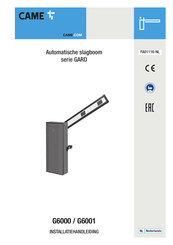 CAME GARD G6001 Installatiehandleiding