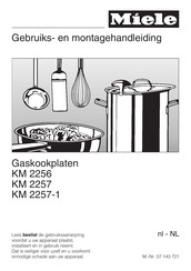 Miele KM 2257 Gebruiks- En Montagehandleiding