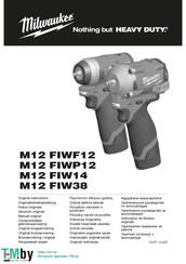 Milwaukee M12 FIWP12 Oorspronkelijke Gebruiksaanwijzing