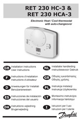 Danfoss RET 230 HC-3 Installatiehandleiding