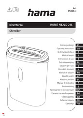Hama HOME N12CD 21L Gebruiksaanwijzing