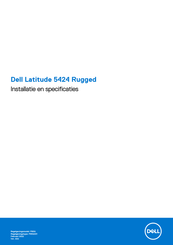 Dell Latitude 5424 Rugged Installatie En Bediening