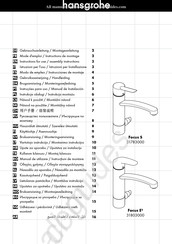 Hansgrohe Focus S 31783000 Gebruiksaanwijzing