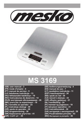 Mesko MS 3169 Handleiding