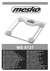 Mesko MS 8137 Handleiding