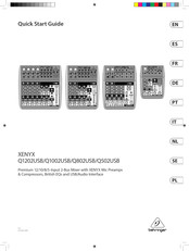 Behringer XENYX Q1002USB Snelstartgids