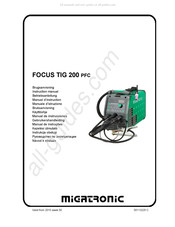 Migatronic FOCUS TIG 200 PFC Gebruikershandleiding