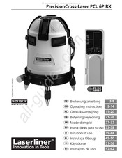 LaserLiner PrecisionCross-Laser PCL 6P RX Gebruiksaanwijzing