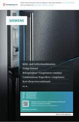 Siemens KG39NXXDA Gebruiksaanwijzing