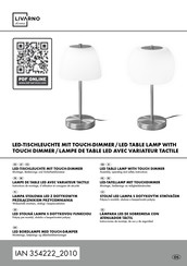 LIVARNO home 354222 2010 Montage- En Bedieningsinstructie
