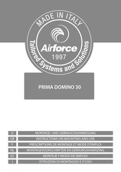 AIRFORCE PRIMA DOMINO 30 Montagevoorschrift En Gebruiksaanwijzing