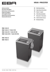 KRUG+PRIESTER EBA 1624 CCC Gebruiksaanwijzing